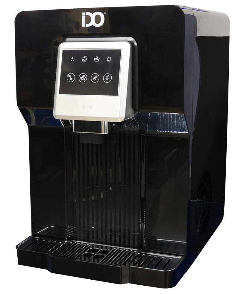مبرد مياه اى دو ميني ، 1 حنفيه ( بارد فقط ) ، توصيل مباشر ، شاشة ديجيتال تعمل باللمس ، صانع ثلج ، أسود ، WDIMD502-BK