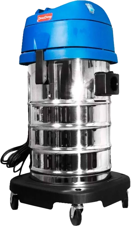 مكنسة كهربائية برميلية دونج شينج، 1200 وات، 30 لتر، 1 موتور، شفط أتربة وسوائل، فضي*أزرق، DVC30