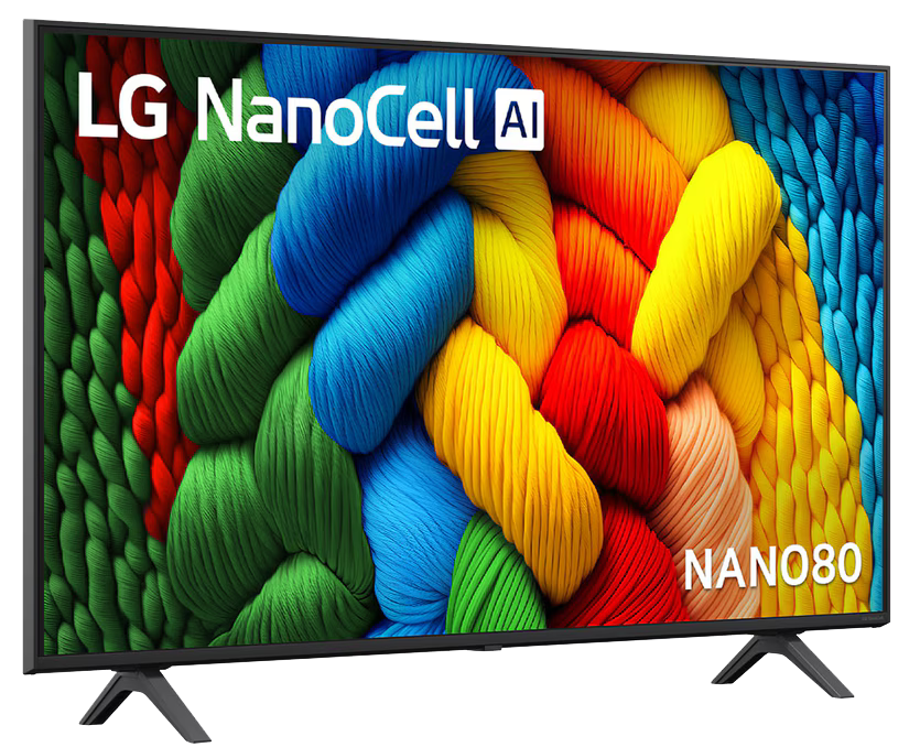 شاشة ال جي سمارت ، 55 بوصة ، تقنية Nanocell ، دقة 4K UHD ، ماجيك ريموت ، ريسيفر داخلي ، 55NANO80A6A (موديل 2025)