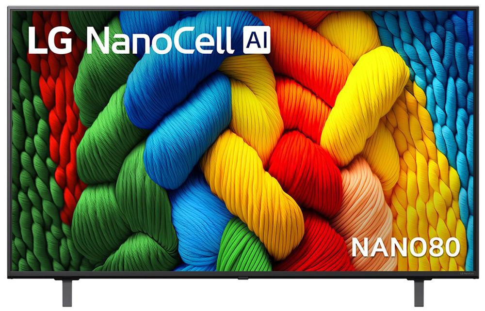 شاشة ال جي سمارت ، 55 بوصة ، تقنية Nanocell ، دقة 4K UHD ، ماجيك ريموت ، ريسيفر داخلي ، 55NANO80A6A (موديل 2025)