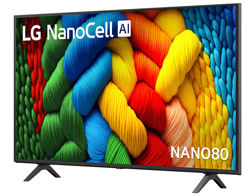 شاشة ال جي سمارت ، 65 بوصة ، تقنية Nanocell ، دقة 4K UHD ، ماجيك ريموت ، ريسيفر داخلي ، 65NANO80A6A (موديل 2025)