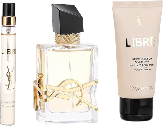 مجموعة برفان ليبر من ايف سان لوران  للنساء، او دو بارفان،  (50 مل بيرفيوم + 50 مل لوشن + 10مل بيرفيوم)