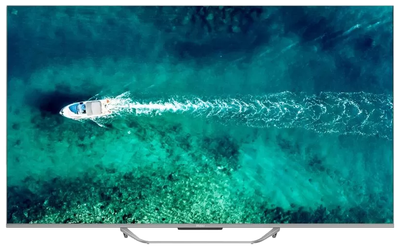شاشه هاير سمارت بدون حواف ، 55 بوصة ، دقة 4K UHD ، تقنية QLED ، تحكم صوتى خلال الشاشة ، ريسيفر داخلي ، H55S90EU
