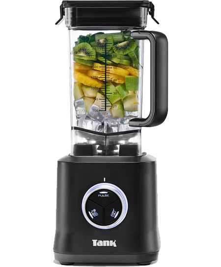 Tank Power Blender, 2000 Watts, 2 Liter Jug, 3 Speed Settings, Black, YB-P22