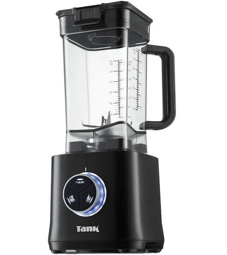 Tank Power Blender, 2000 Watts, 2 Liter Jug, 3 Speed Settings, Black, YB-P22