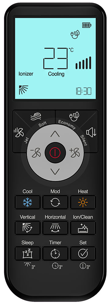 تكييف هواء بيكو سبليت ، 1.5 حصان ، بارد - ساخن ، سمارت انفرتر ، واي فاي ، فضى ، BIHT124W0SX