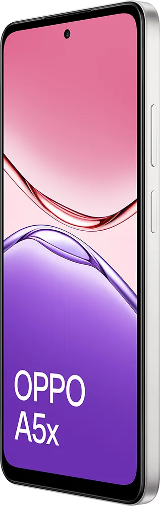 موبايل اوبو A5x ، ثنائي الشريحة، ذاكرة 128 جيجابايت، رامات 4 جيجابايت، شبكة الجيل الرابع ال تي اي، أبيض