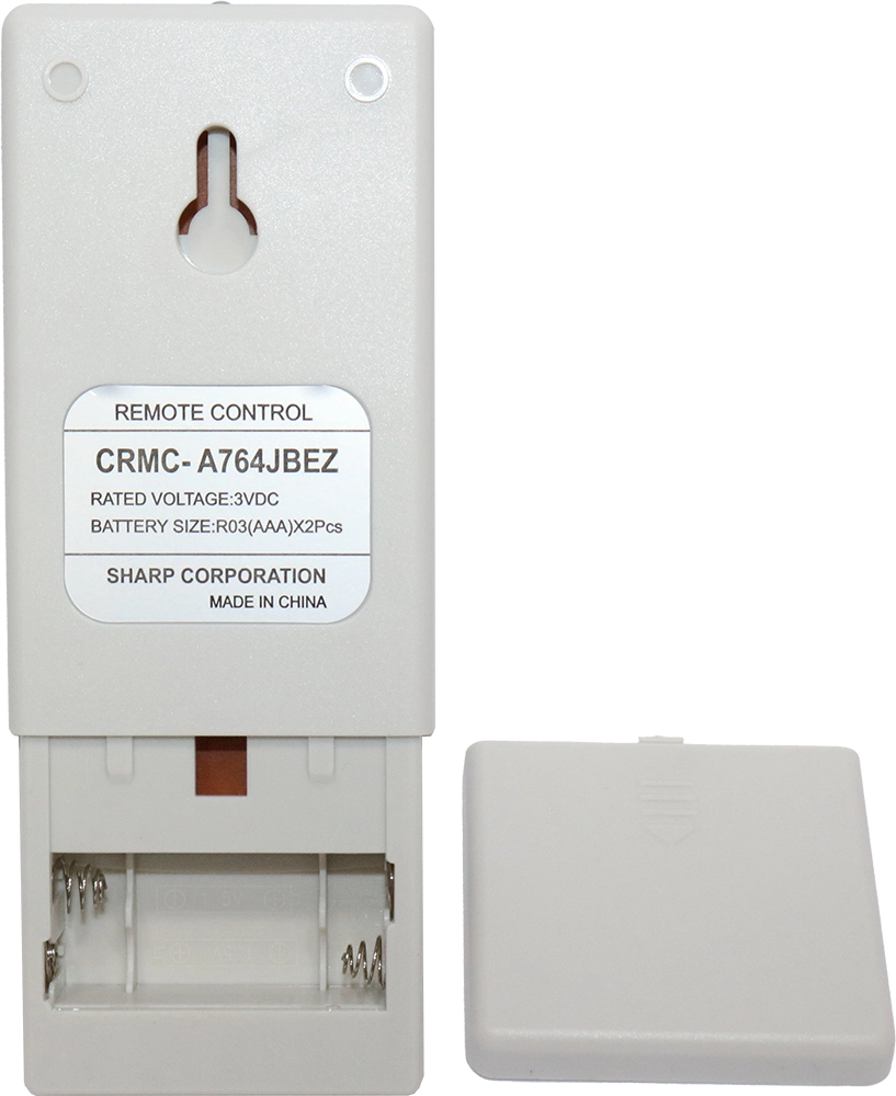 ريموت كنترول لمكيف هواء شارب تربو، شاشة ديجيتال ، أبيض