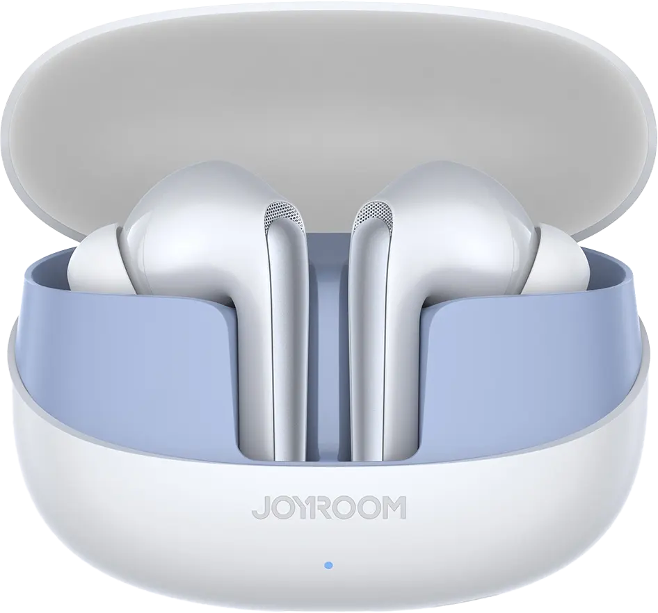 سماعات أذن جوي روم فنبودز، بلوتوث، بطارية 500 مللي أمبير-ساعة، إلغاء الضوضاء النشطة، أبيض، JR-FN2