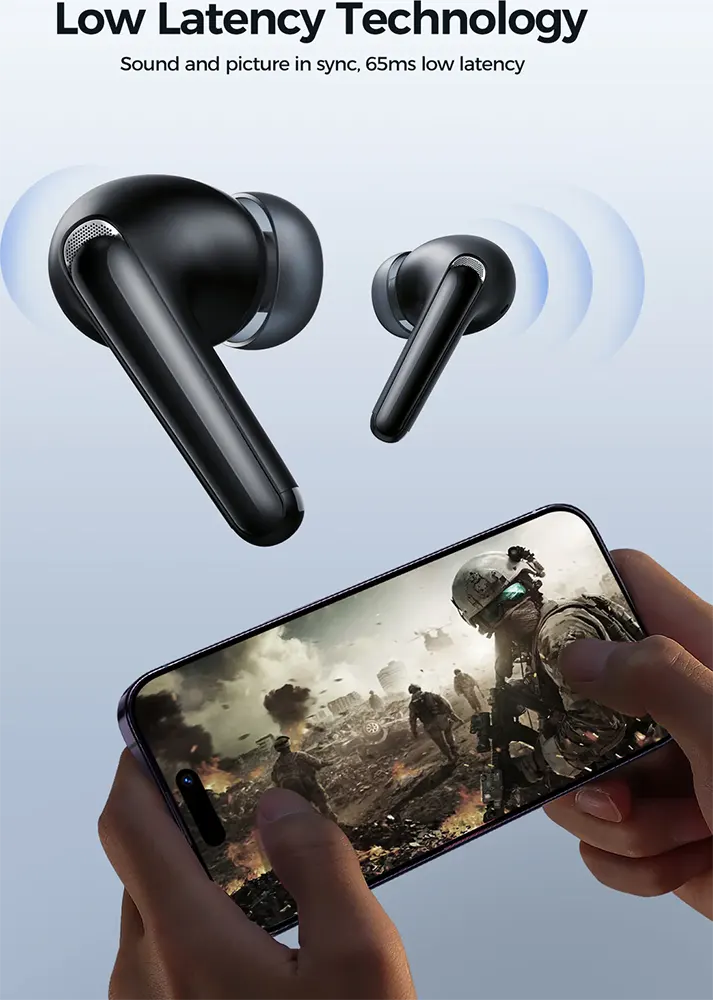 سماعات أذن جوي روم فنبودز، بلوتوث، بطارية 400 مللي أمبير-ساعة، أسود، JR-FB3