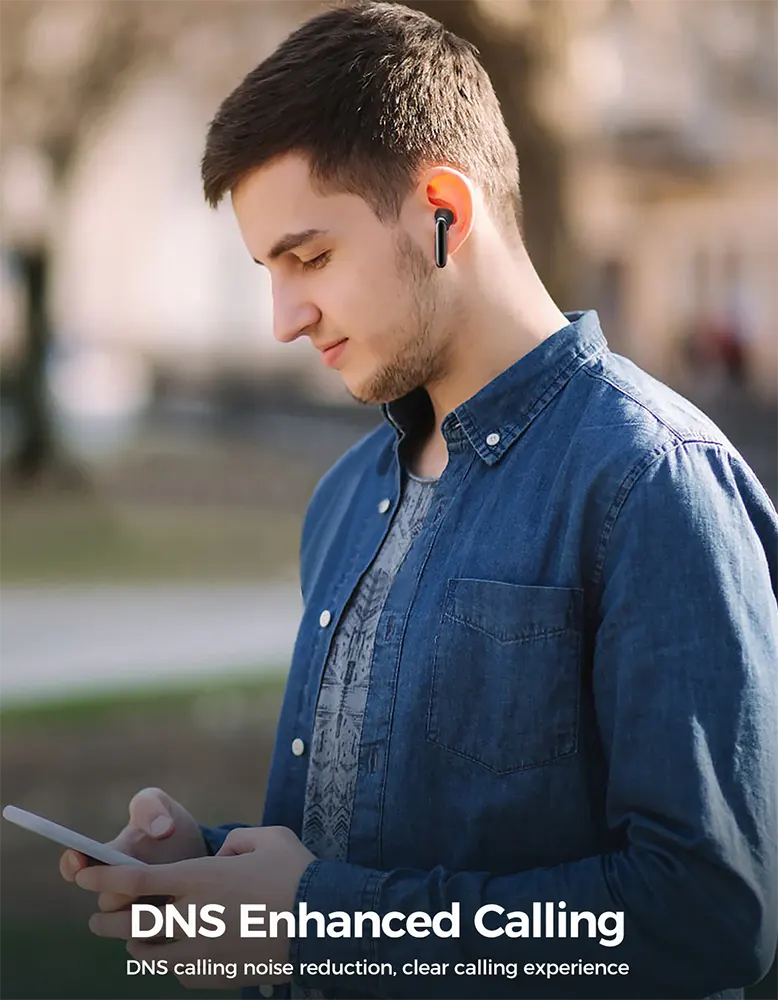 سماعات أذن جوي روم فنبودز، بلوتوث، بطارية 400 مللي أمبير-ساعة، أسود، JR-FB3