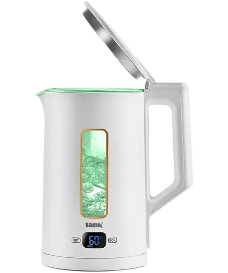 غلاية مياه تانك سيف تاتش ، سعة 1.5 لتر، 1500 واط، شاشة ديجيتال، اضاءة ليد، إطار ذهبي وردي، DG-2338-ES