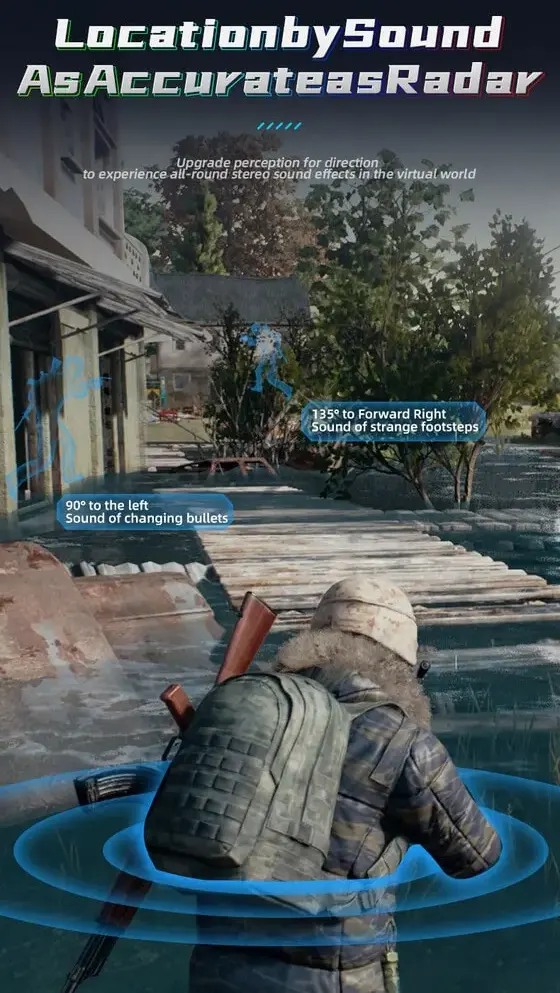 سماعات أذن ألعاب لاسلكية حقيقية اوي  T28 Pro بتقنية البلوتوث V5.1، بطارية 500 مللي أمبير-ساعة، لون أسود*أصفر