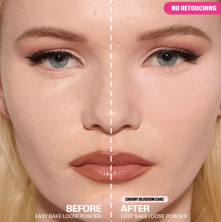 Huda Beauty Easy Bake Loose Powder, Cherry Blossom Cake