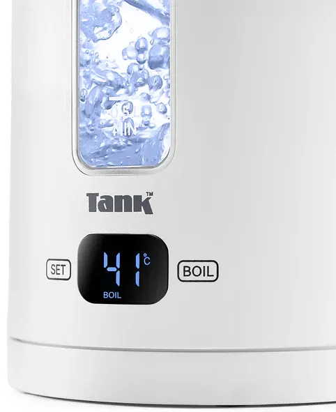 غلاية مياه تانك سيف تاتش ، سعة 1.5 لتر، 1500 واط، شاشة ديجيتال، اضاءة ليد، إطار فضي DG-2338-ES