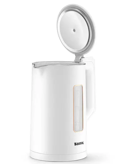غلاية مياه تانك سيف تاتش، 1.5 لتر، 1500 وات، زجاج، اطار ذهبى وردى، DG-2338