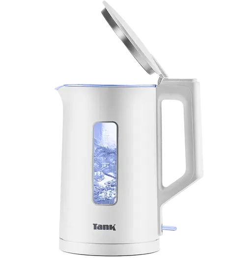 غلاية مياه تانك سيف تاتش، 1.5 لتر، 1500 وات، زجاج، اطار فضي، DG-2338