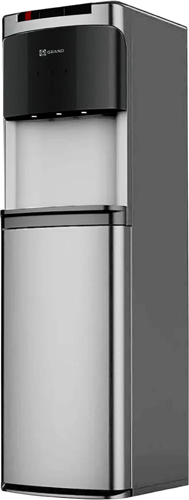 مبرد مياه جراند 3 حنفية، ماء ( بارد + ساخن + عادي )، تحميل قارورة سفلي ، فضي، BL-320-B