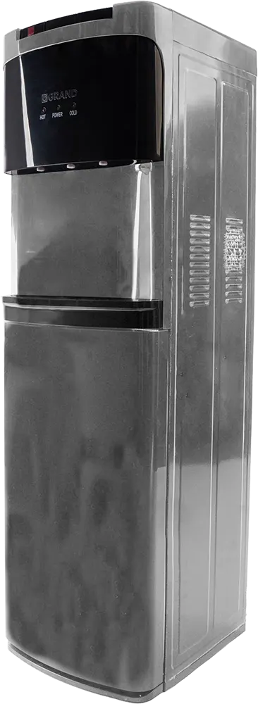 مبرد مياه جراند 3 حنفية، ماء ( بارد + ساخن + عادي )، تحميل قارورة سفلي ، فضي، BL-320-B