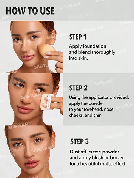 بودره شيجلام فيلفت فيل للتحكم في زيوت الوجة كومباكت باودر، نيود بينك