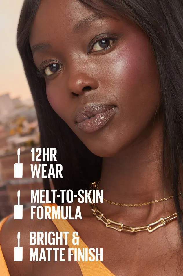 برونزر وبلاشر ميبلين صن كيسر سائل، 35 سبرتيز اورنج