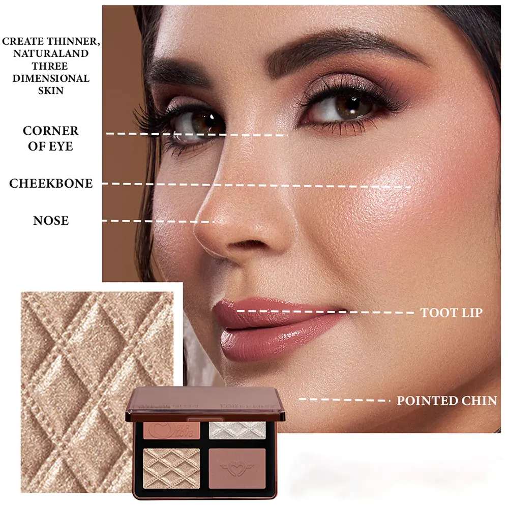 باليت هايلايتر وبلاشر فور ايفر 52 ميك مي جلو، Mmg002