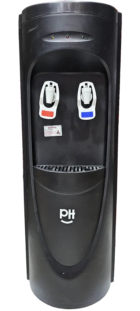 مبرد مياه برو هوم، 2 حنفية ، ( بارد - ساخن)، قارورة علوي، أسود،  PH220WD