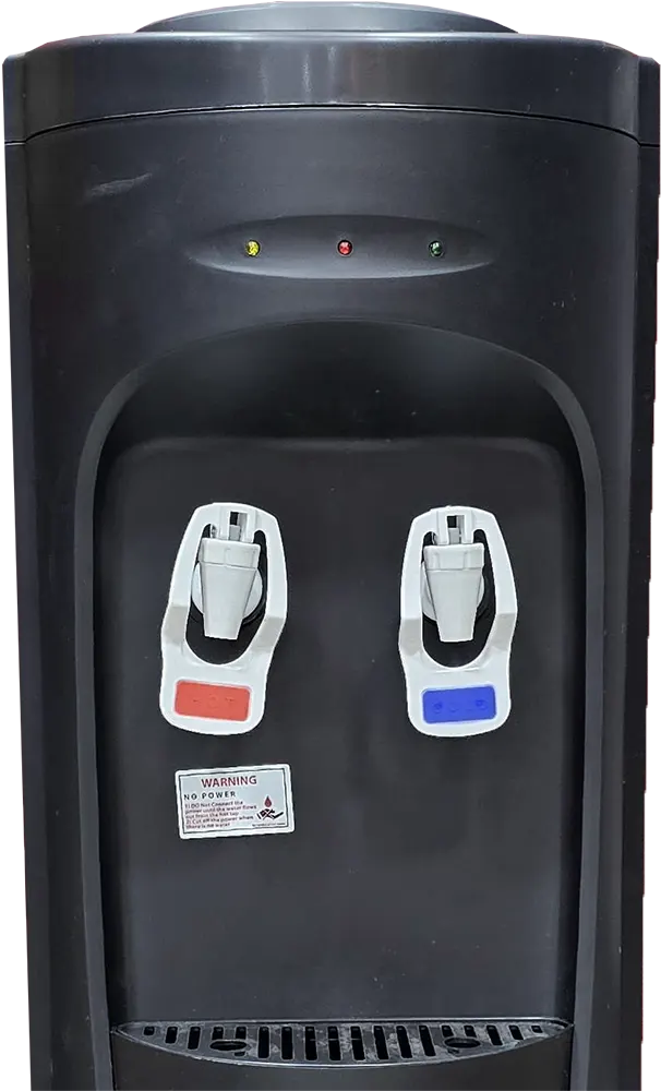 مبرد مياه برو هوم، 2 حنفية ، ( بارد - ساخن)، قارورة علوي، أسود،  PH220WD