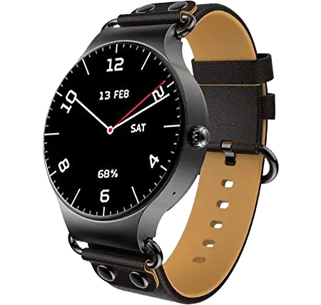 ساعة KW98 الذكية ، شاشة لمس أموليد، مقاس 1.39 بوصة، مقاومة للماء ، بطارية 400 مللي أمبير، بلوتوث 4.0 ، مستشعرات صحية، لون أسود