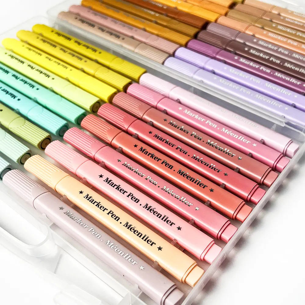 علبة الوان فلوماستر مينلير 36 لون، سن مشطوف بحجم 1-4 مم، ألوان متعددة