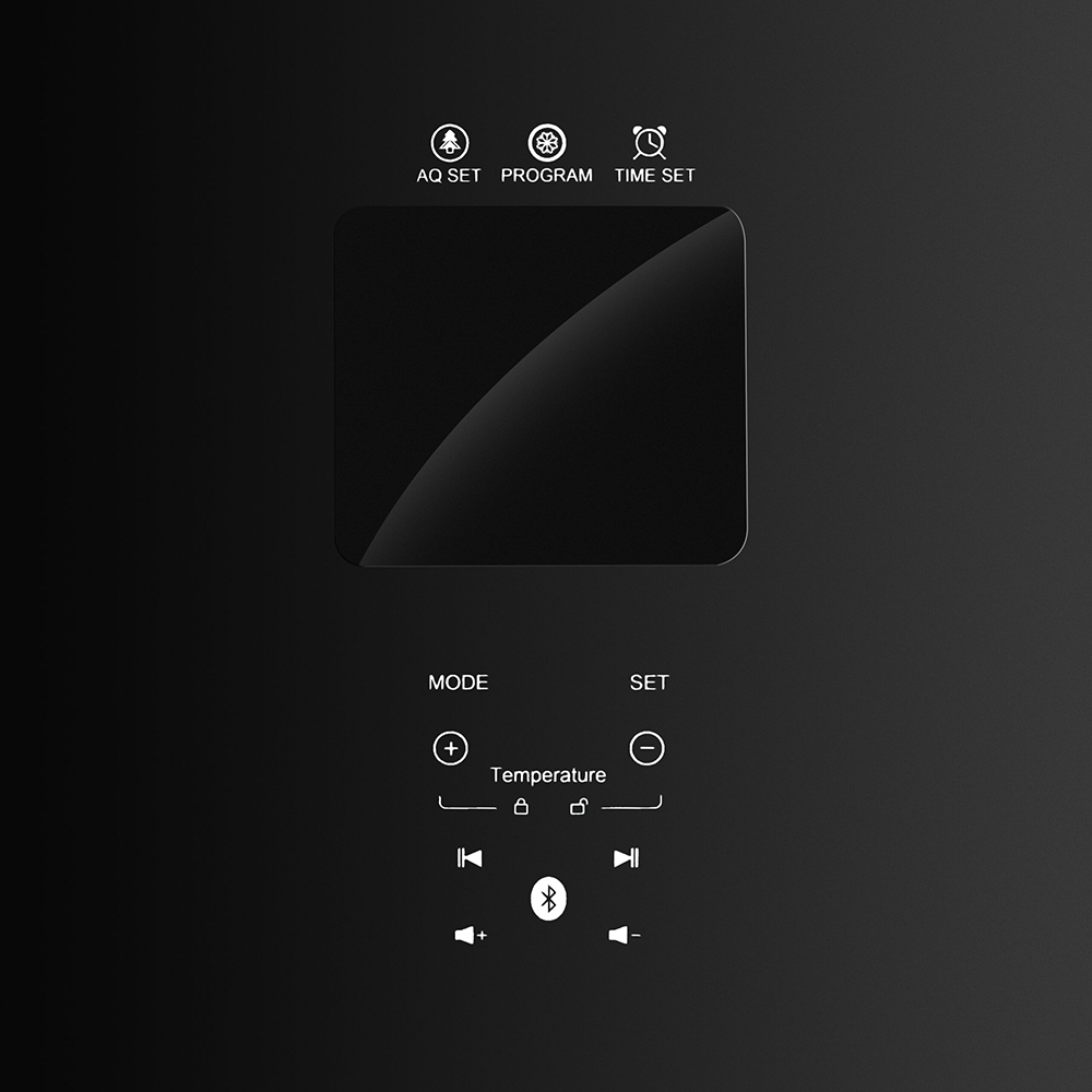 ثلاجة يونيون اير كومبى نوفرست ، 505 لتر ، شاشة ديجيتال تاتش ، مزودة ببلوتوث ، باب زجاج ، مقبض داخلى ، أسود ،  URN-700CEPBLG1A-DXHRBXLN