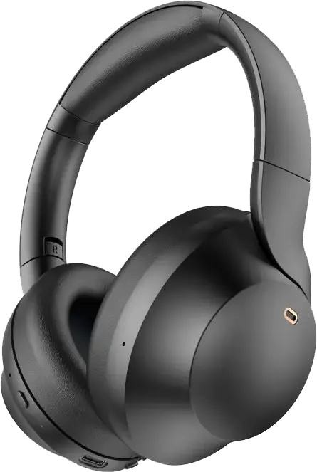 سماعات رأس لاسلكية كاردو، بلوتوث 5.4، إلغاء الضوضاء النشط، 4 ميكروفونات، قابلة للطي، اسود، CGLHDP01B