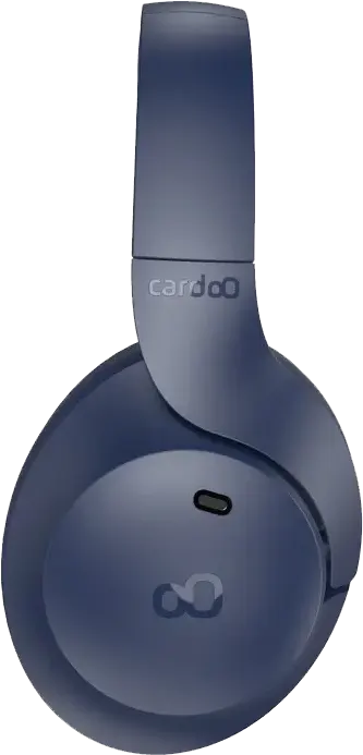 سماعات رأس لاسلكية كاردو، بلوتوث 5.4، إلغاء الضوضاء النشط، 4 ميكروفونات، قابلة للطي، أزرق، CGLHDP01L