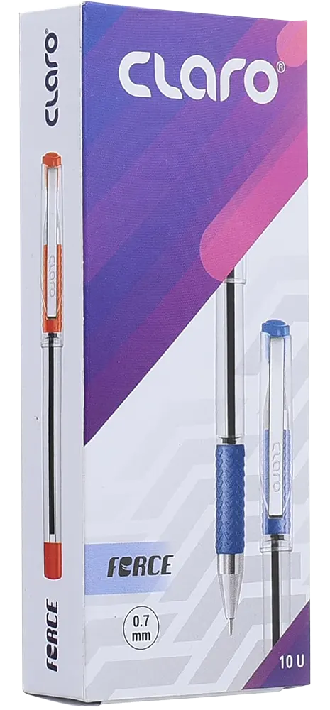 قلم حبر جاف كلارو فورس، 0.7 ملم، أزرق