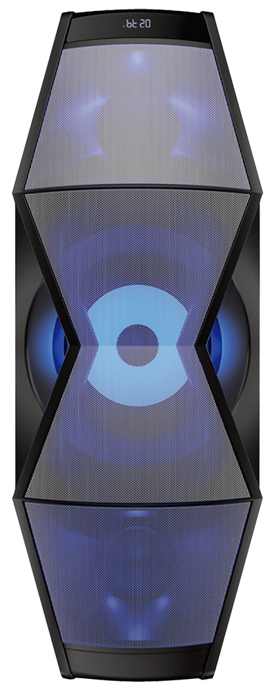 مكبر صوت لاسلكي فيليبس سيريس 2000 ، بلوتوث 5.0 ، 100 وات، 2.1 قناة ، منفذ usb، مدخل sd، أسود ، MMS2200B