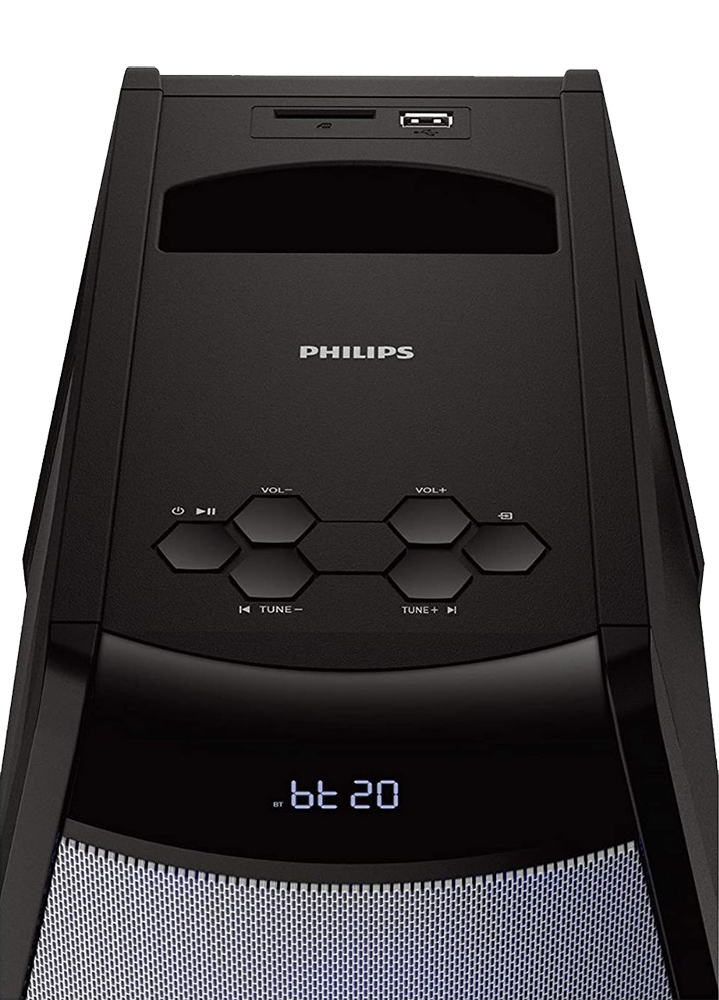 مكبر صوت لاسلكي فيليبس سيريس 2000 ، بلوتوث 5.0 ، 100 وات، 2.1 قناة ، منفذ usb، مدخل sd، أسود ، MMS2200B