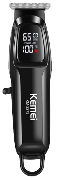 ماكينة حلاقة شعر كيمي لاسلكية للرجال ، شاشة ال اي دي ، مزودة بشحن سريع ، أسود ، KM-2273