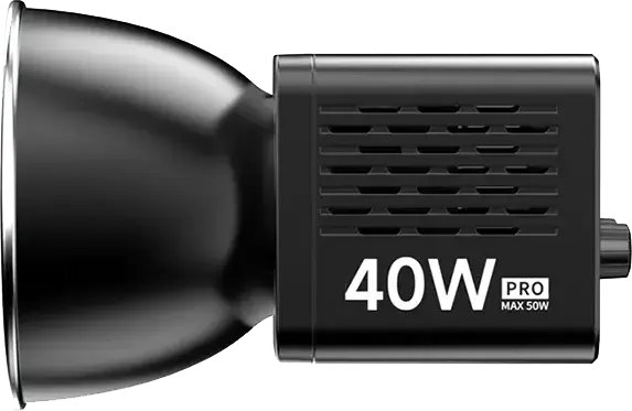 مصباح ليد فيديو من اولانزي، 40 وات برو، 6500k، اضاءة ثنائية اللون، منفذ شحن Type-c، أسود، L023