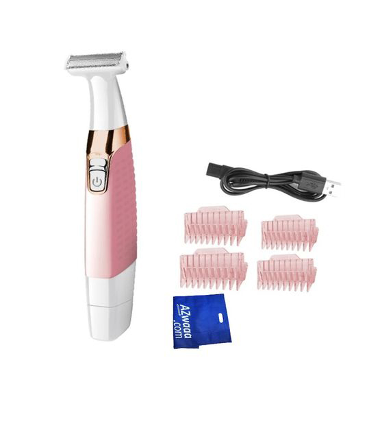 ماكينة إزالة شعر الوجه من كيمي، للاستخدام الرطب والجاف ،مع 4 ملحق , وردي، KM-1900