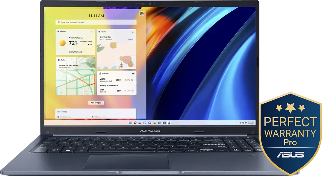 لاب توب اسوس فيفوبوك 15 D1502YA-NJ007W  معالج AMD Ryzen 7-7730U ، رامات 8 جيجابايت، هارد ديسك سعة 512 جيجابايت SSD ، كارت شاشة مدمج AMD  Radeon، شاشة 15.6 بوصة FHD ، ويندوز 11 هوم، أزرق هادئ