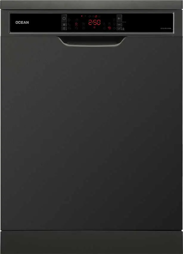 غسالة أطباق اوشن ،60 سم، 15 فرد، 8 برامج ، شاشة ديجيتال ، انفرتر، تجفيف تربو، استانلس ستيل غامق، ODOI815VXBN