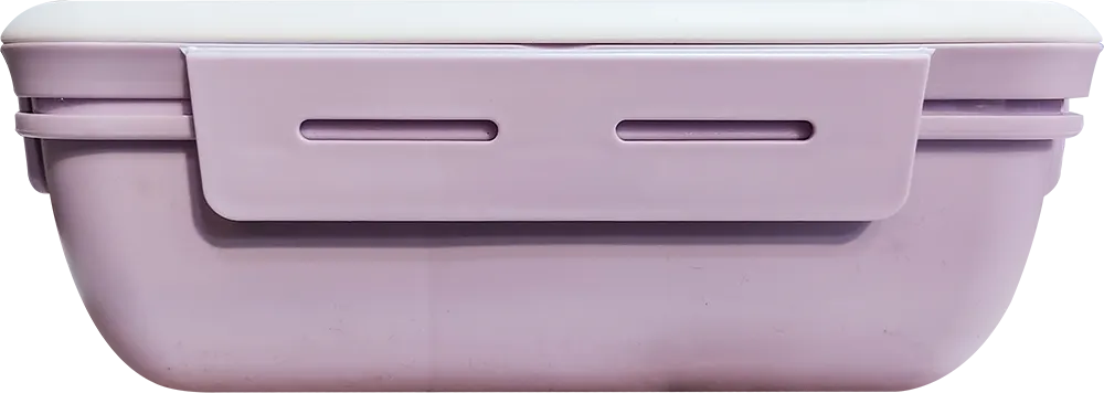 لانش بوكس بسعة 1100 ملي، مقسم، مع شوكة وملعقة، الوان متعددة، موديل 862