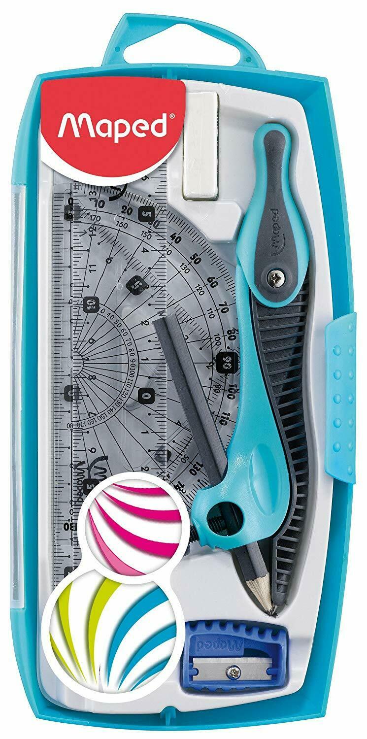 طقم أدوات هندسية  بلاستيك من  مابيد ، 8 قطع، علبة  بلاستيك، شفافة ET519118