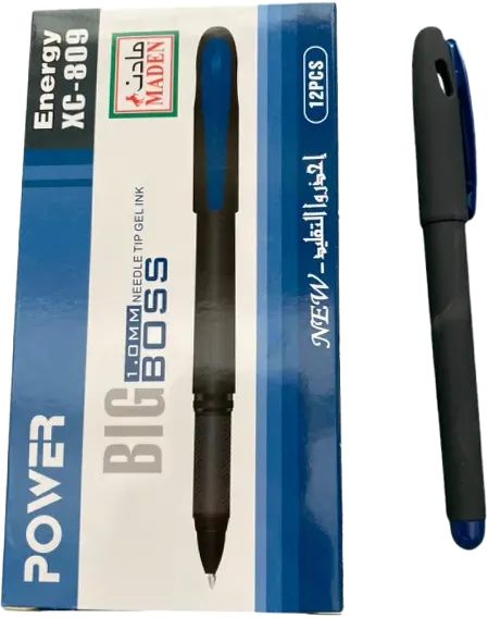 قلم جيل جسم اسود باور بيج بوس، 1.0 مل، الوان متعددة، XC-809