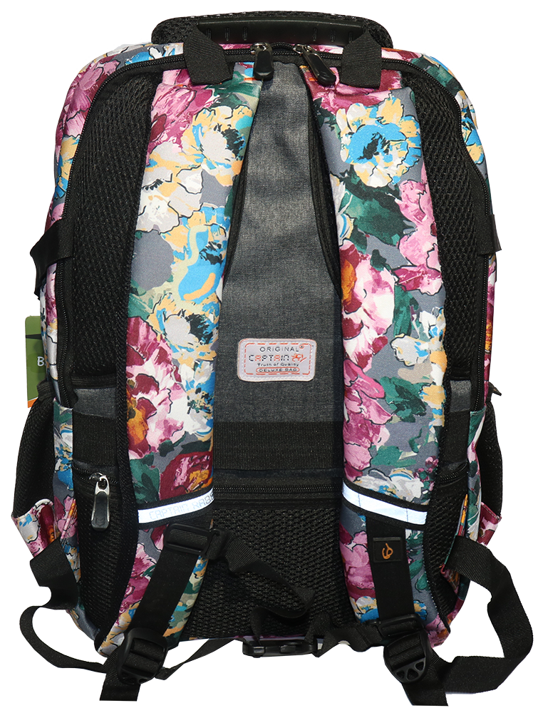 شنطة ظهر مدرسية كابتن رابح للبنات ، مقاومة للماء ، مشجر - أشكال متعددة