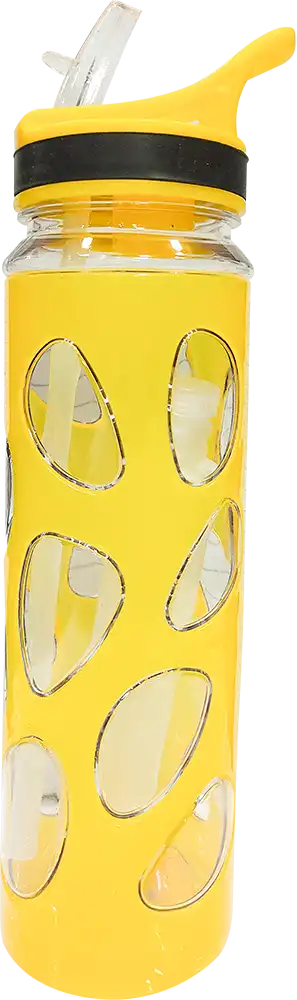 زجاجة مياه رياضية 700 مللى، انبوب ثلج داخلي، شاليمو مدمج، متعددة الألوان، موديل 42-156