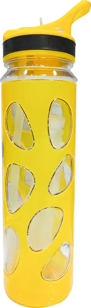 زجاجة مياه رياضية 700 مللى، انبوب ثلج داخلي، شاليمو مدمج، متعددة الألوان، موديل 42-156