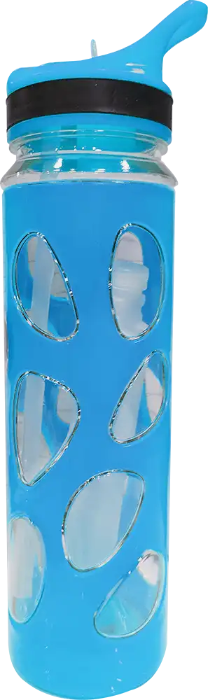 زجاجة مياه رياضية 700 مللى، انبوب ثلج داخلي، شاليمو مدمج، متعددة الألوان، موديل 42-156