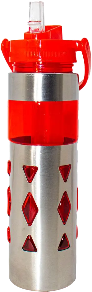 زجاجة مياه رياضية 700 مللى، انبوب ثلج داخلي، شاليمو مدمج، هيكل اكريلك * استانلس ستيل، متعددة الألوان، موديل 42-150