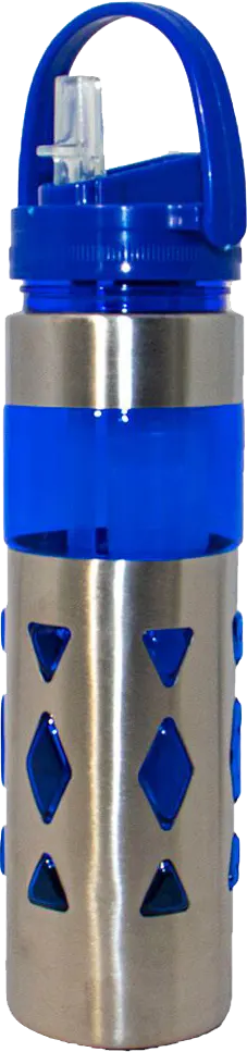 زجاجة مياه رياضية 700 مللى، انبوب ثلج داخلي، شاليمو مدمج، هيكل اكريلك * استانلس ستيل، متعددة الألوان، موديل 42-150